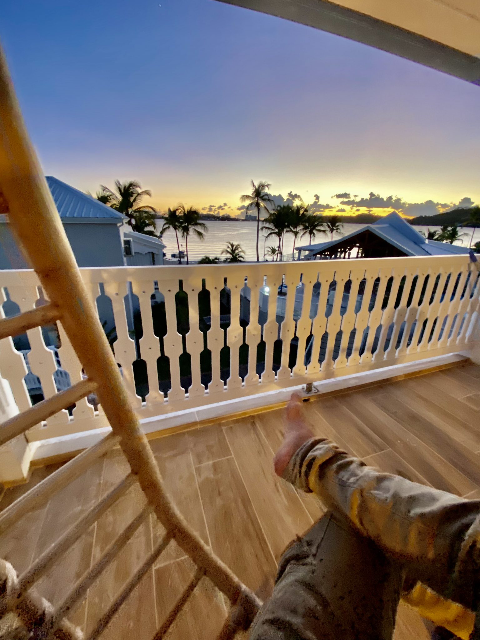 Sunset terrasse view - Duplex LA JUNGLE BLEUE -Résidence Anse Margot - île de SAINT MARTIN - Antilles Françaises